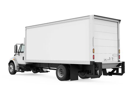 Refrigerated Truck Isolatedの写真素材
