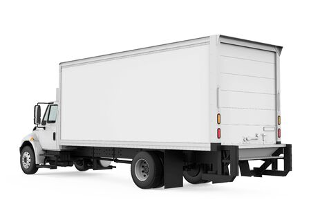 Refrigerated Truck Isolated