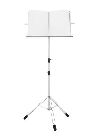 Music Note Stand Isolatedの写真素材