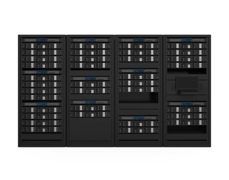 Computer Network Server Isolatedの写真素材