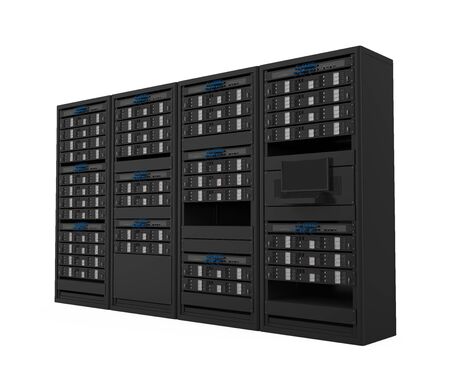 Computer Network Server Isolatedの写真素材