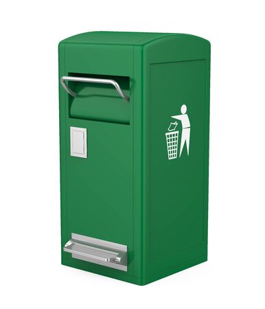 Trash Can Isolatedの写真素材