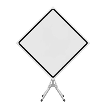 Blank Traffic Sign Isolatedの写真素材