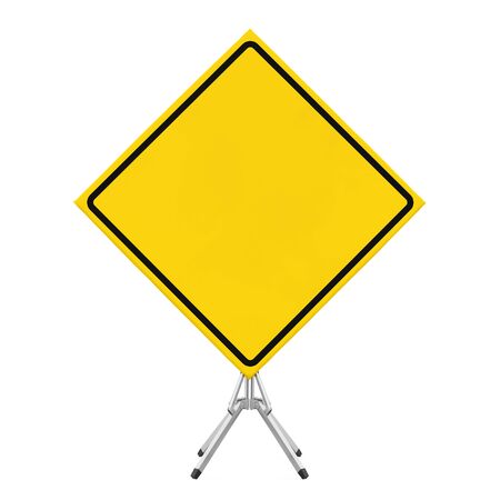 Blank Traffic Sign Isolatedの写真素材