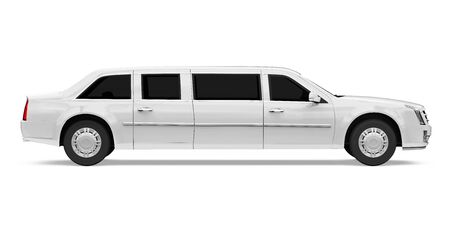 Luxury Limousine Car Isolatedの写真素材