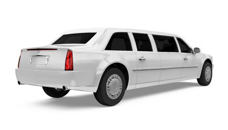 Luxury Limousine Car Isolatedの写真素材