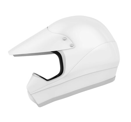 Motocross Helmet Isolatedの写真素材