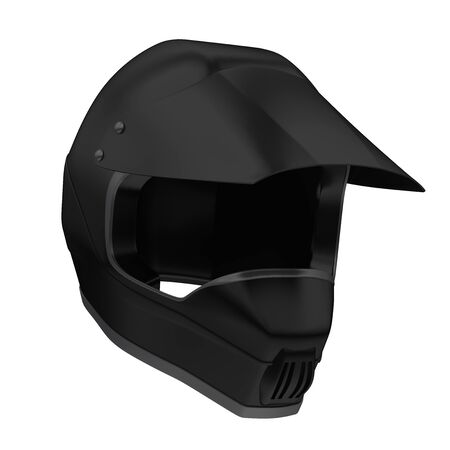 Motocross Helmet Isolatedの写真素材