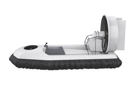 Air-cushion Vehicle Isolatedの写真素材