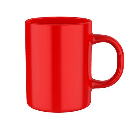 Red Coffee Mug Isolatedの写真素材