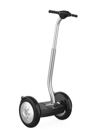 Hoverboard with Handle Isolatedの写真素材