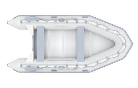 Inflatable Boat Isolatedの写真素材
