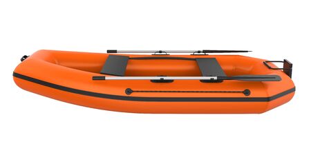 Inflatable Boat Isolatedの写真素材