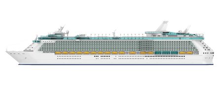 Cruise Ship Isolatedの写真素材
