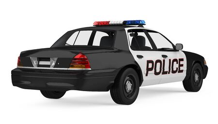 Police Car Isolatedの写真素材