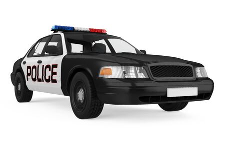 Police Car Isolatedの写真素材