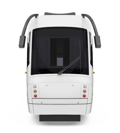 Modern Tram Isolatedの写真素材
