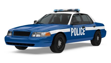 Police Car Isolatedの写真素材
