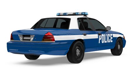 Police Car Isolatedの写真素材