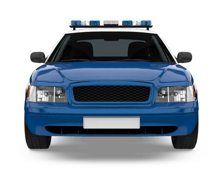 Police Car Isolatedの写真素材