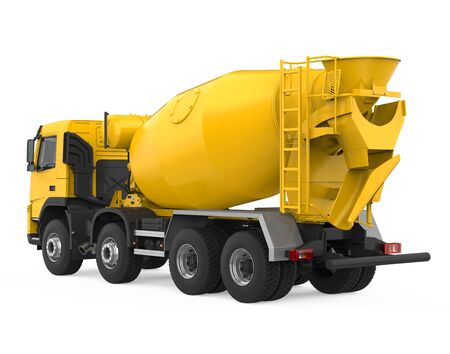 Concrete Mixer Truck Isolatedの写真素材
