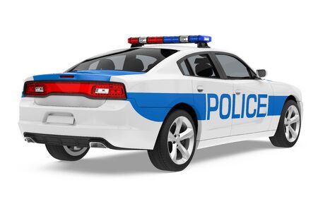 Police Car Isolatedの写真素材