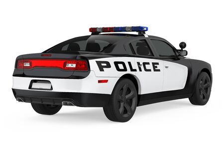 Police Car Isolatedの写真素材