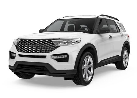 SUV Car Isolatedの写真素材