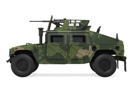 Humvee High Mobility Multipurpose Wheeled Vehicle Isolatedの写真素材
