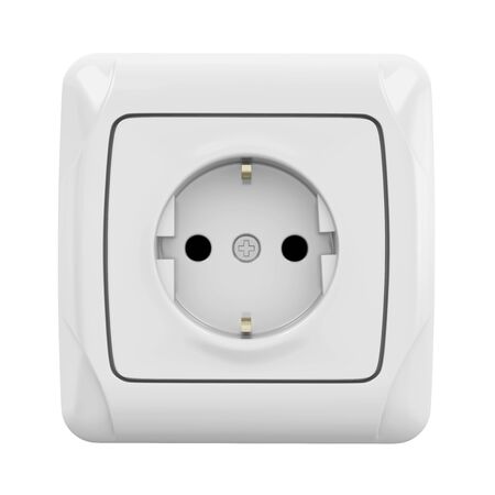 Electric Socket Isolatedの写真素材