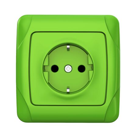 Electric Socket Isolatedの写真素材