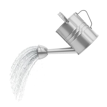 Watering Can Pouring Water Isolatedの写真素材