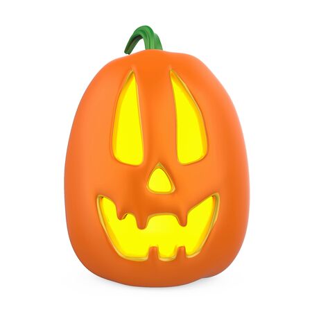 Jack O Lantern Halloween Pumpkin Isolatedの写真素材