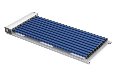 Solar Heat Pipe Collector Isolatedの写真素材