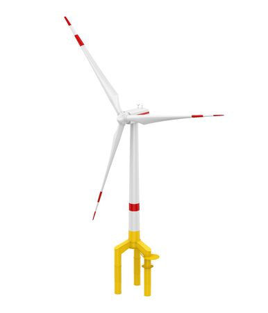 Wind Turbine Isolatedの写真素材