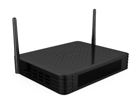 Wireless Modem Router Isolatedの写真素材