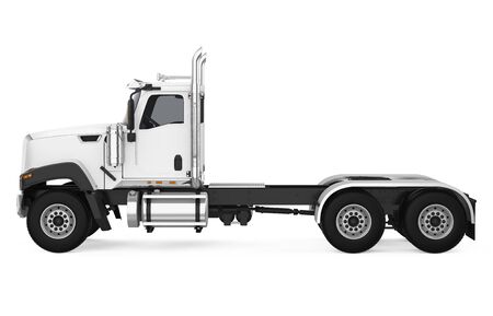 Semi-trailer Truck Isolatedの写真素材