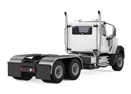 Semi-trailer Truck Isolatedの写真素材