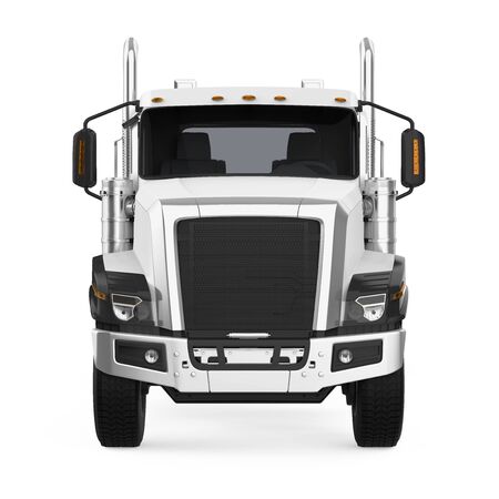 Semi-trailer Truck Isolatedの写真素材
