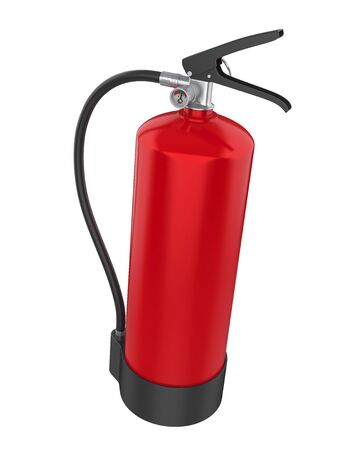 Red Fire Extinguisher Isolatedの写真素材