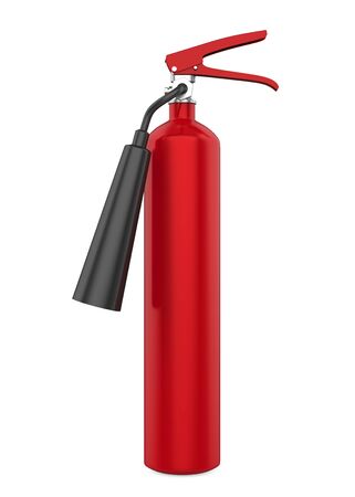 Red Fire Extinguisher Isolatedの写真素材