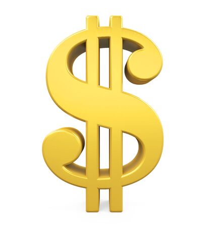 Dollar Currency Sign Isolatedの写真素材