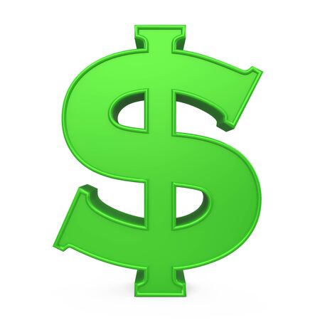 Dollar Currency Sign Isolatedの写真素材