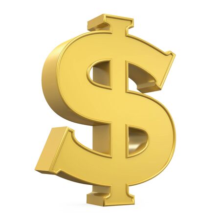 Dollar Currency Sign Isolatedの写真素材