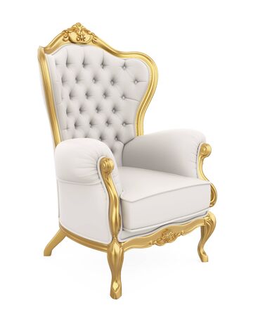 Throne Chair Isolatedの写真素材