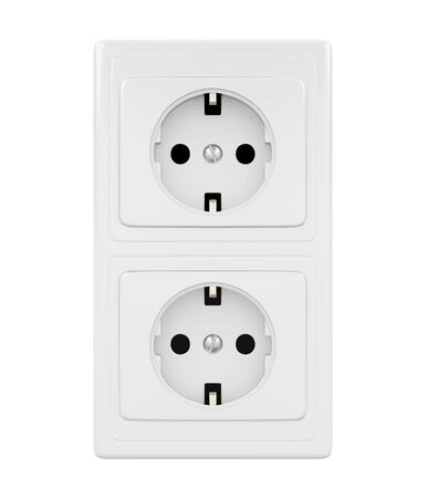 Electric Socket Isolatedの写真素材