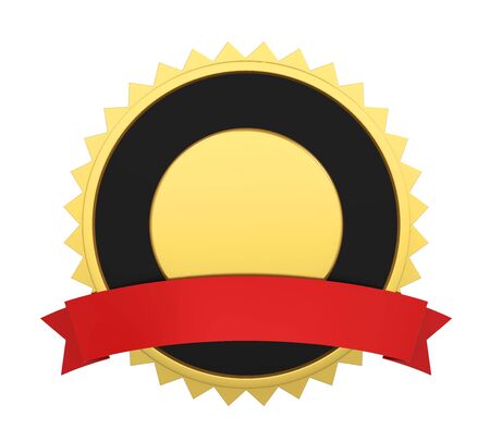 Blank Award Medal Isolatedの写真素材