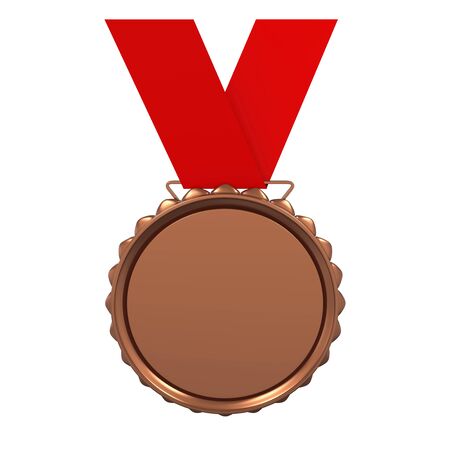 Third Place Bronze Medal Isolatedの写真素材