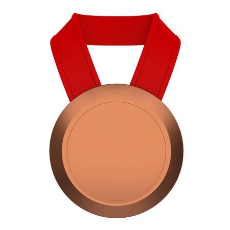 Third Place Bronze Medal Isolatedの写真素材
