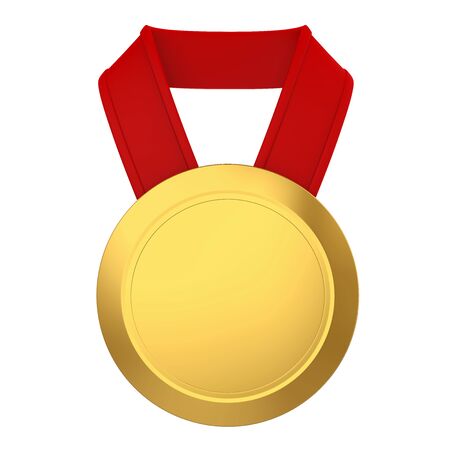 First Place Golden Medal Isolatedの写真素材